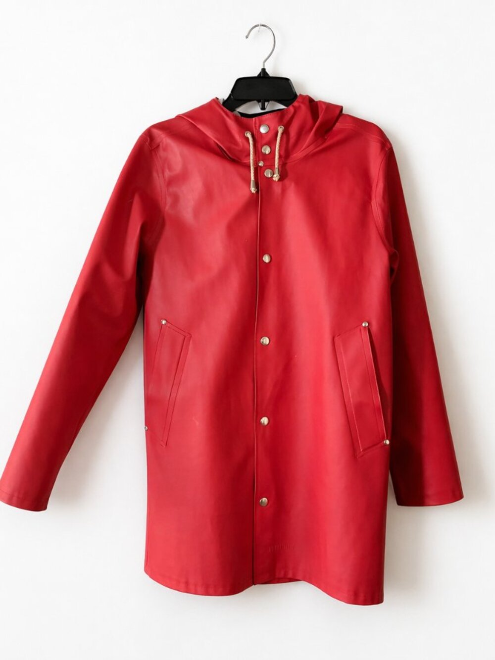 Stutterheim Mosebacke Unisex Raincoat - Red